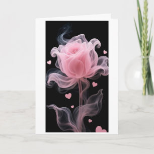 Carte de style rose rose