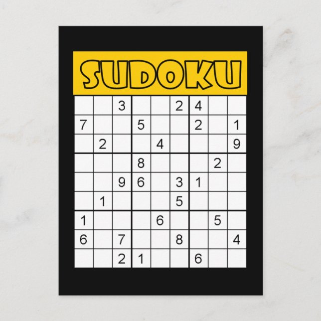 Carte de Sudoku (Devant)
