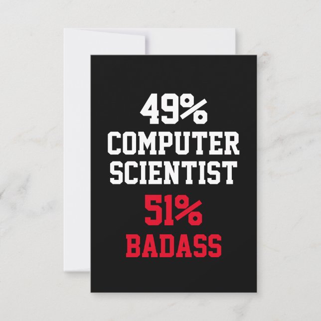 Carte de super nerd en informatique (Devant)