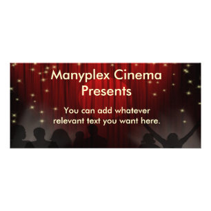 Carte de support de salle de cinéma