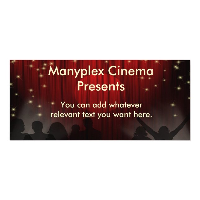 Carte de support de salle de cinéma (Devant)