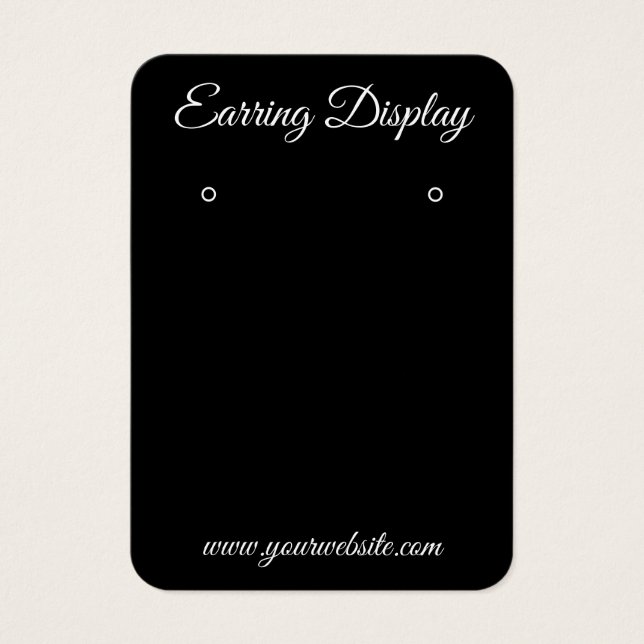 Carte de support d'oreille personnalisée moderne n (Devant)