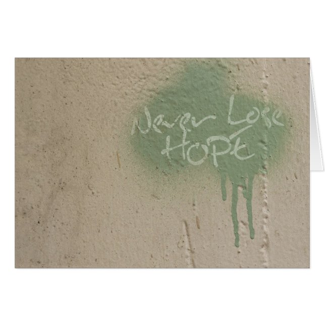 Carte de support Hope (Devant horizontal)