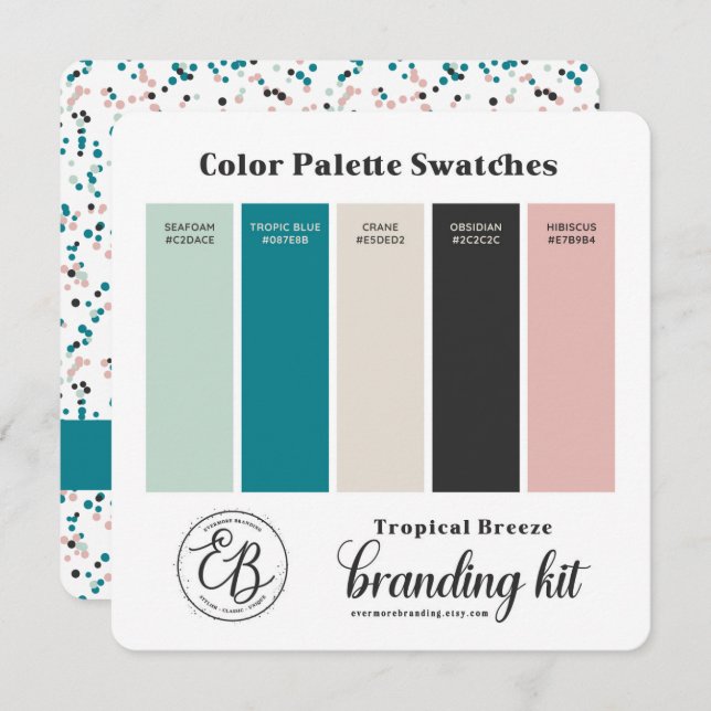 Carte de surveillance turquoise de la palette de c (Devant / Derrière)