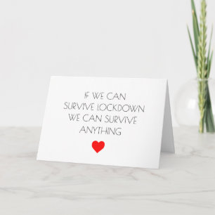 Carte de survie drôle pour la Saint-Valentin confi