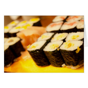 Carte de sushi du Japon