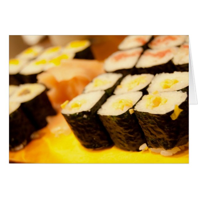 Carte de sushi du Japon (Devant horizontal)