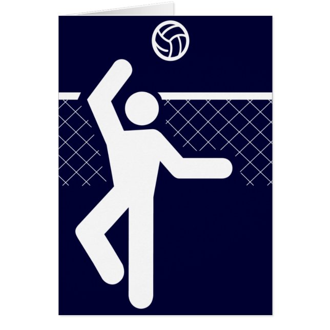 Carte de symbole de volleyball (Devant)