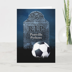 Carte de sympathie amusante pour l'équipe de footb