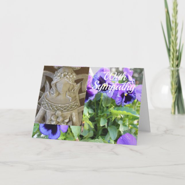 Carte de sympathie ange (Devant)