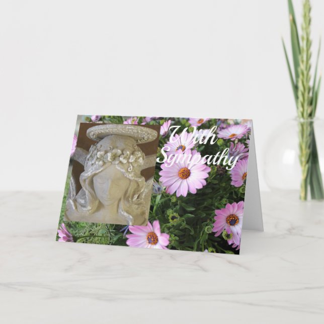 Carte de sympathie ange (Devant)