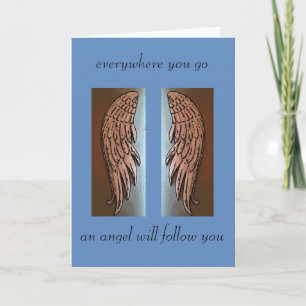 Carte de sympathie Angel wings