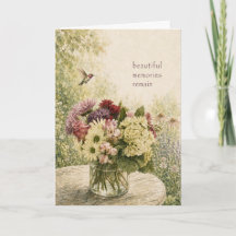 Carte de sympathie aquarelle « De beaux souvenirs