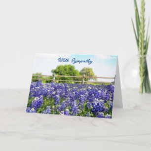 Carte de Sympathie Bluebonnet Country Art