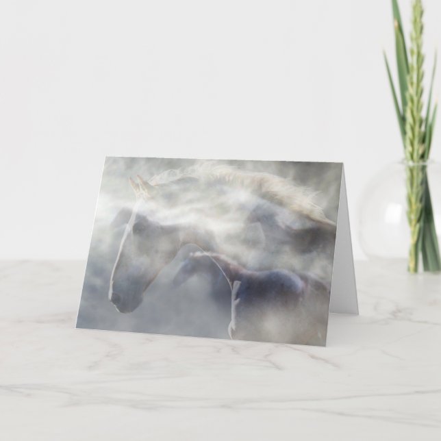 Carte de sympathie Cheval/Equine (Devant)