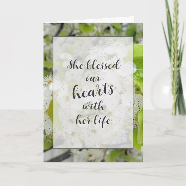 Carte de sympathie Crab Apple Blossom (Devant)