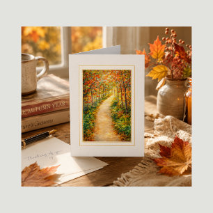 Carte de sympathie d'automne – Pensées pour vous