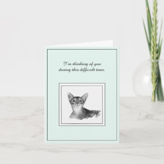 Carte de Sympathie de chat Abyssinian