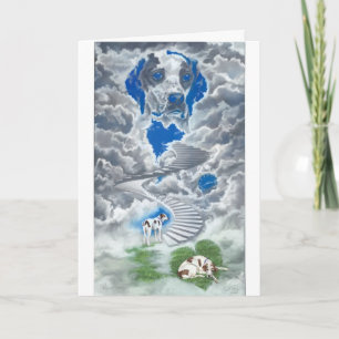 Carte de sympathie de chien de ~ de la prière d'un