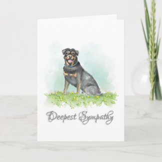 Carte de sympathie de chien - sympathie de chien