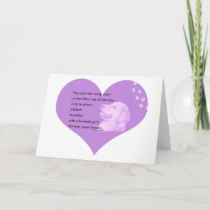 Carte de sympathie de golden retriever 1