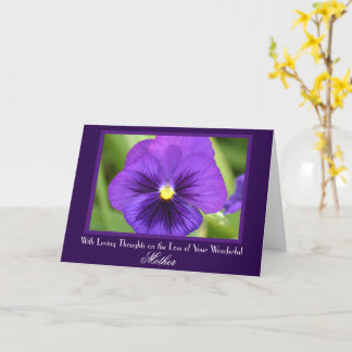 Carte de sympathie de la mère pour le purple