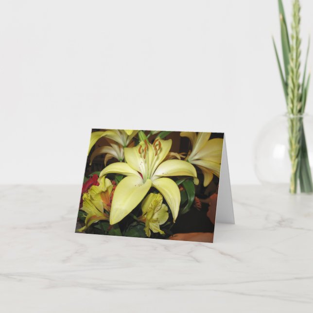 Carte de sympathie de lis (Devant)