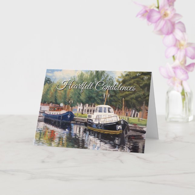 Carte de Sympathie de prière Sérénité (Orchidée)