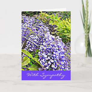 Carte de sympathie de Wysteria avec le beau