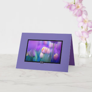 Carte de sympathie des tulipes