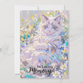 Carte de sympathie du chat siamois