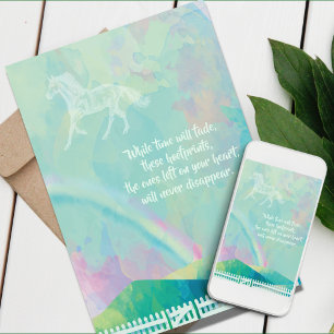 Carte de sympathie du cheval, carte de condoléance