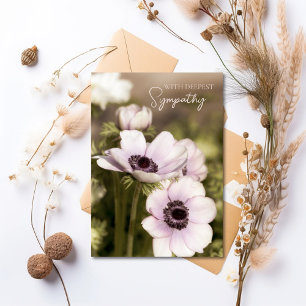 Carte de sympathie du pavot floral