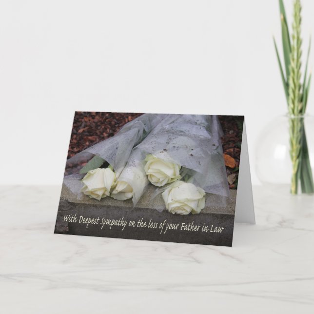 Carte de sympathie du Rose père en droit (Devant)