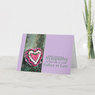 Carte de sympathie du Rose père en droit