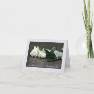 Carte de sympathie du Rose père en droit