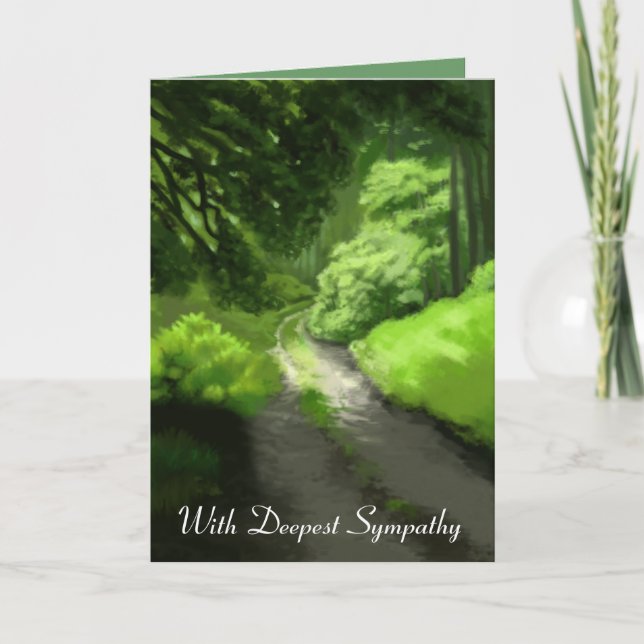 Carte de sympathie d'un : Scène de la forêt de gra (Devant)