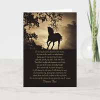 Carte de sympathie Forever Free pour cheval