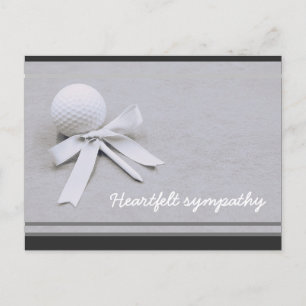 Carte de Sympathie Golf pour un golfeur avec balle
