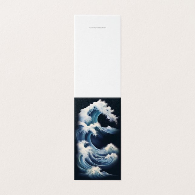 Carte de Sympathie Inspirante Ocean Waves (Outside Unfolded)