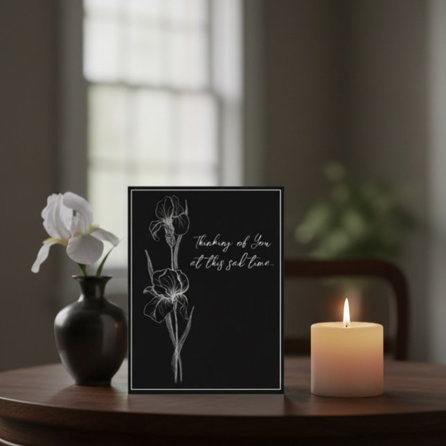 Carte de sympathie personnalisable avec Iris à mai (Créateur téléchargé)