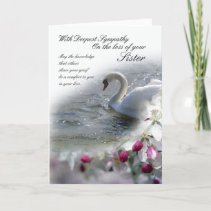 Carte de sympathie perte de soeur