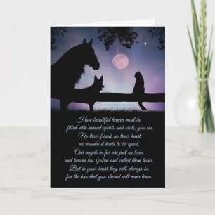 Carte de Sympathie pour animal de compagnie, Chien