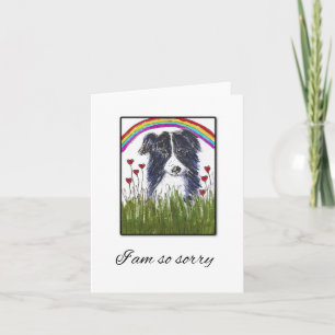 Carte de Sympathie pour animal de compagnie Collie