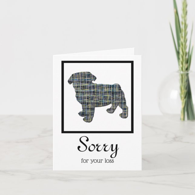 Carte de Sympathie pour animal de compagnie de chi (Devant)