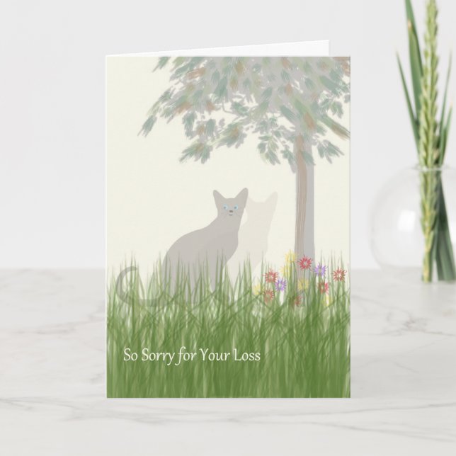 Carte de sympathie pour animal de compagnie pour c (Devant)