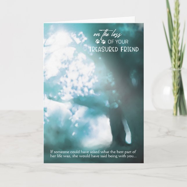 Carte de sympathie pour animaux de compagnie - Per (Devant)