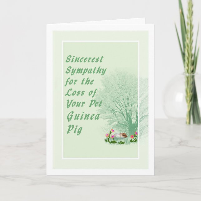 Carte de sympathie pour animaux de compagnie pour  (Devant)