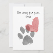 Carte de sympathie pour animaux domestiques