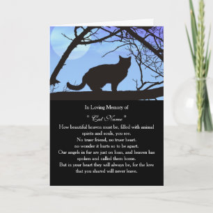 Carte de sympathie pour chat personnalisée avec ph